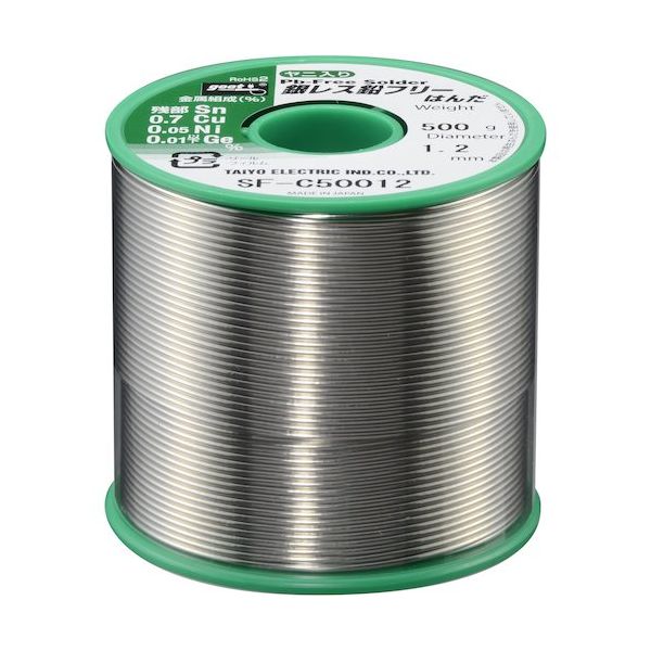 太洋電機産業 グット 銀レス鉛フリーはんだ500g φ1.2 SF-C50012 1個 585-2250（直送品）