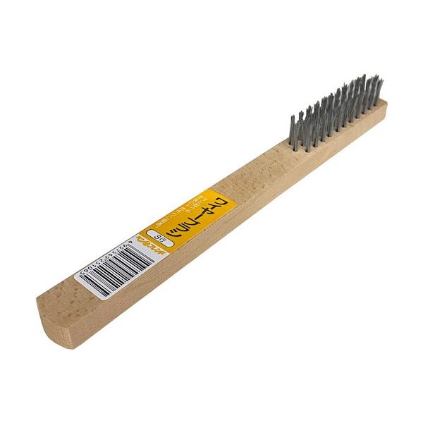 好川産業 白線ワイヤーブラシ 直型 3行 YK40002 1セット(12本) 595-2829（直送品）