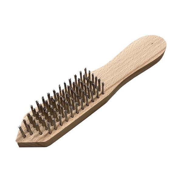 好川産業 ステンレスワイヤーブラシ 剣先6行 YK40382 1セット(10本) 595-2491（直送品）