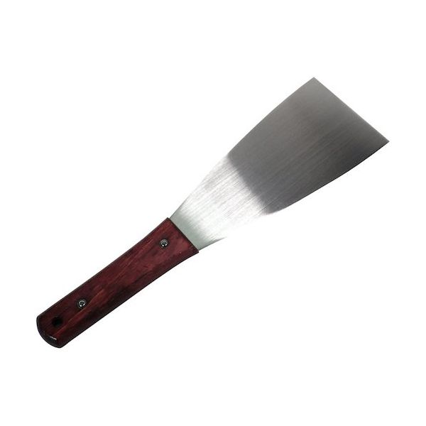 好川産業 柄付金ベラ 直型 (ステンレス) 90ミリ YK77545 1枚 626-3871（直送品）