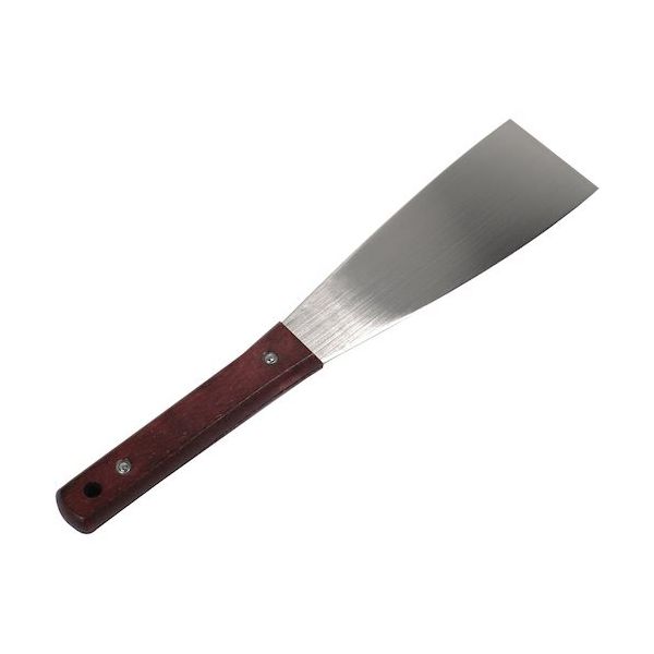 好川産業 柄付金ベラ 直型 (ステンレス) 60ミリ YK77543 1枚 626-3868（直送品）