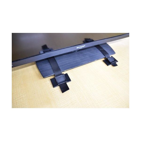 TV用転倒防止粘着商品 イーピタッとテレビ用 2個入り 耐荷重64kg(2個使用時) 袋詰めタイプ EPV-64VBF 1袋(2個)（直送品）