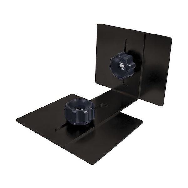 家具・キャビネット転倒防止粘着金具ティープレート(ブラック)2個入り 耐荷重約360kg(2個使用時) TP-7090BK 1箱(2個)（直送品）