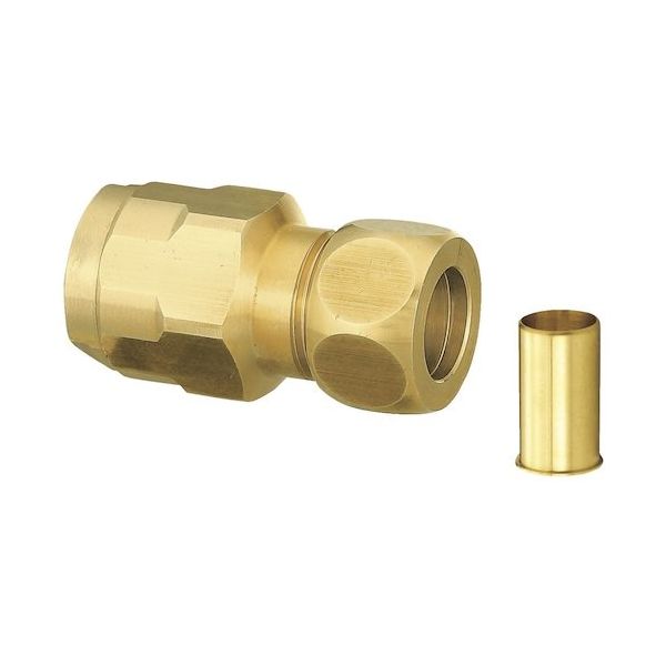 オンダ製作所 ダブルロックジョイント WJ35型 銅管変換アダプター(黄銅) 銅管呼び径3/8×10A WJ35-1210-S 1個（直送品）