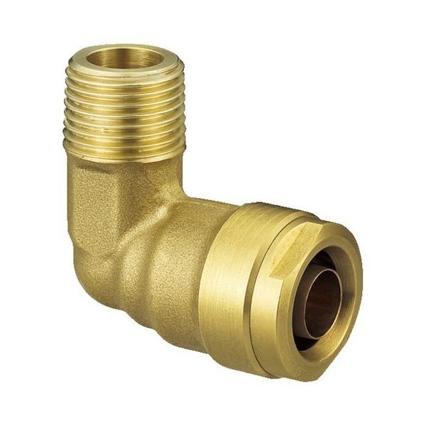 オンダ製作所 ダブルロックジョイント WL1型 エルボテーパおねじ(黄銅) R3/4×10A WL1-2010-S 1個 651-1620（直送品）