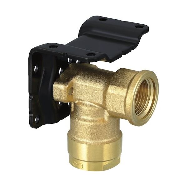 オンダ製作所 ダブルロックジョイント WL73型 座付水栓エルボ(黄銅) マルチタイプ Rp1/2×10A WL73-1310-S 1個（直送品）