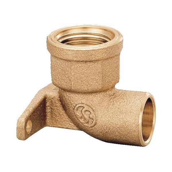 オンダ製作所 座付水栓エルボ(逆座) Rp1/2×φ15.88 日本水道協会認証登録品 PD-014-S 1個 654-9639（直送品）