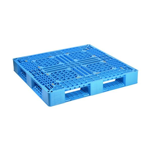 日本プラパレット NPC プラスチックパレットLA―1111 片面四方差し 青 LA1111 1枚 452-5072（直送品）