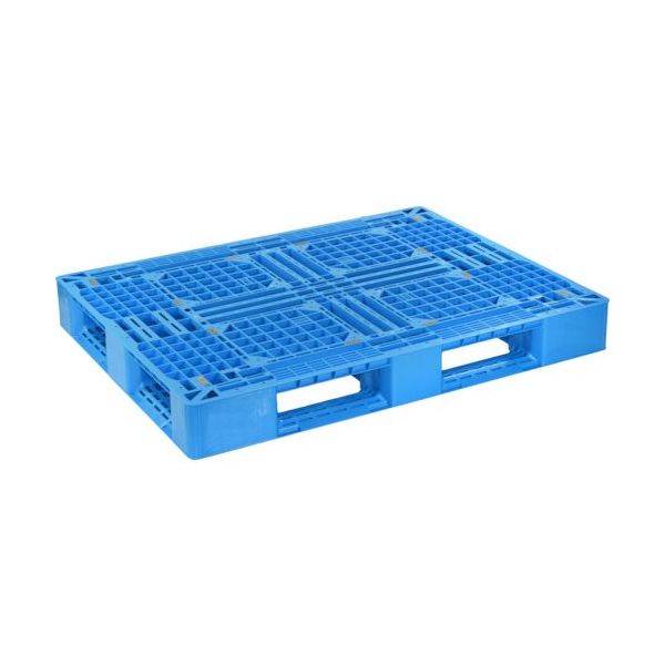 日本プラパレット NPC プラスチックパレットLA―1310 片面四方差し 青 LA-1310 1枚 452-6559（直送品）