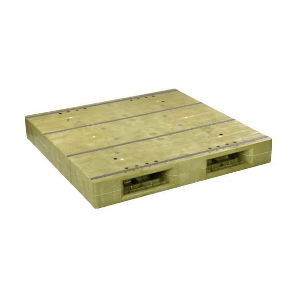 日本プラパレット NPC プラスチックパレットPB―1212E 両面ニ方差し 薄緑 PB-1212E 1枚 452-5058（直送品）