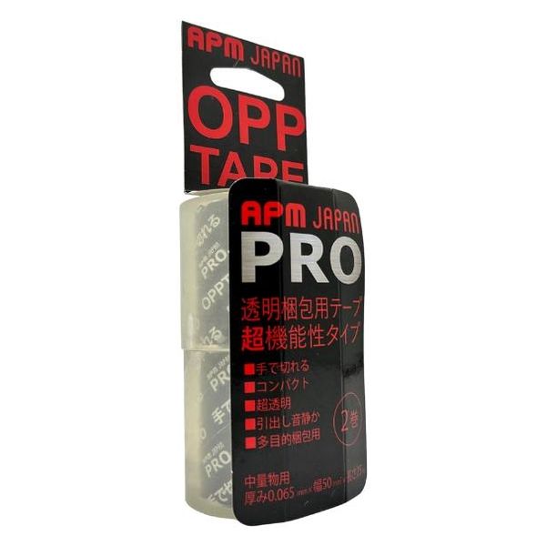 小巻OPPテープ 0.065mm厚 幅50mm×長さ25m APMジャパン 1セット