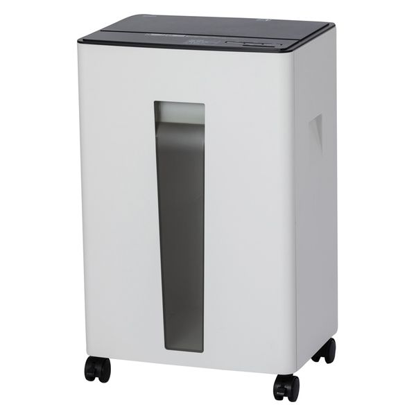 【未使用品】ナカバヤシ 電動シュレッダー NSE-515 クロスカット 21L ナカバヤシ 超静音シュレッダー クロスカット ブラック NSE
