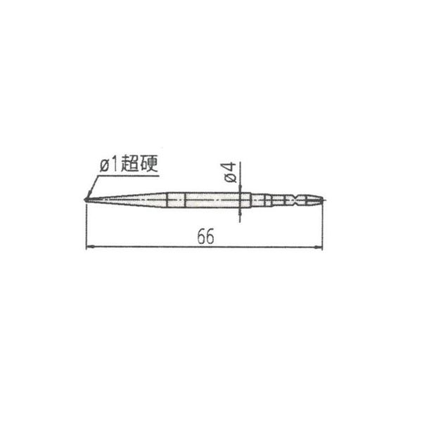 ミツトヨ 小穴用測定子 【12AAL027】 12AAL027 1個（直送品