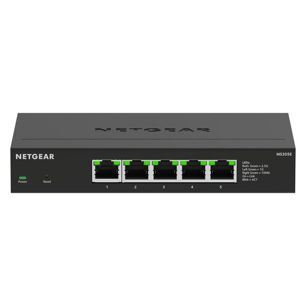 NETGEAR  ＭＳ３０５Ｅ　マルチギガ（２．５Ｇ）５ポート　アンマネージ・プラススイッチ MS305E-100JPS（直送品）