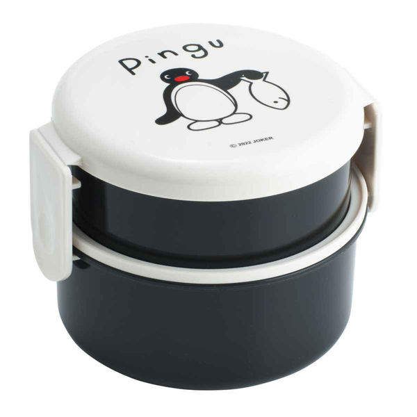 スケーター 弁当箱 2段 500ml 抗菌 丸型 キャラクター ピングー