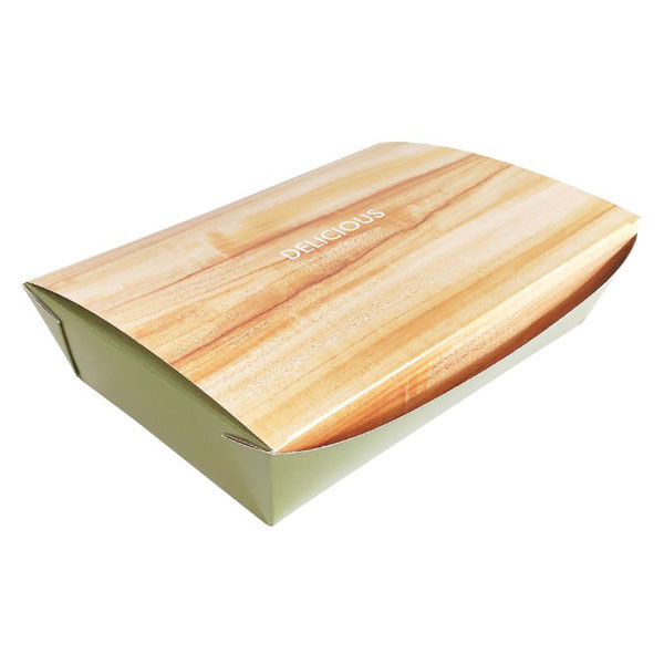 フォーシーズンズ・コウズ 弁当容器 NB 業務用ランチBOX ウッド Lサイズ 50枚入 00000-0042 1ケース(2個)（直送品）