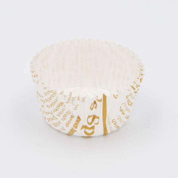 平野紙器 ベーキングカップ JP 黄土英字新聞 8号 30F 00372014 1ケース(2700個(300個×9))（直送品）