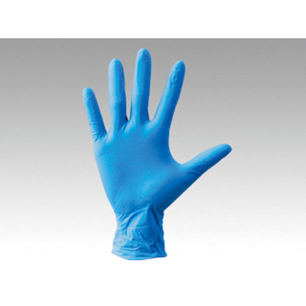 帝人フロンティア ニトリル手袋 ニトリル NBR-PF10B 青 粉無 M 00376243 1ケース(2000個(100個×20))（直送品）