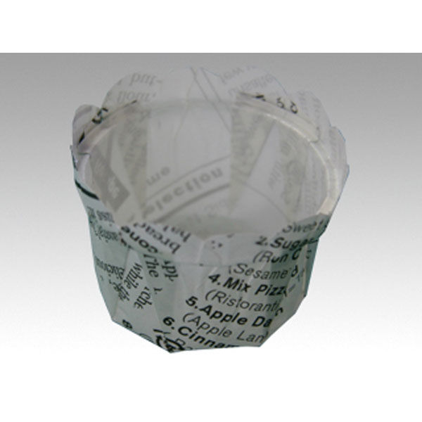 平野紙器 ケーキカップ フラワーポットφ43JP 英字新聞文字黒 00414565 1ケース(2400個(50個×48))（直送品）