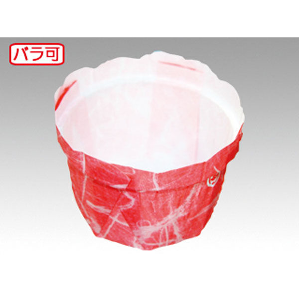 平野紙器 ケーキカップ フラワーポットφ52JP 和紙柄ピンク 00414574 1ケース(2800個(80個×35))（直送品）