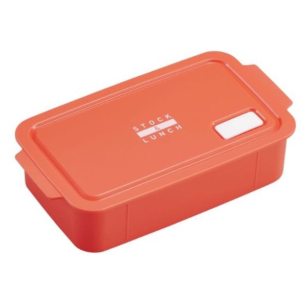 弁当容器 STOCK&LUNCH BOX STL-650 オレンジ 00416920 1ケース(30個(5個×6))（直送品）