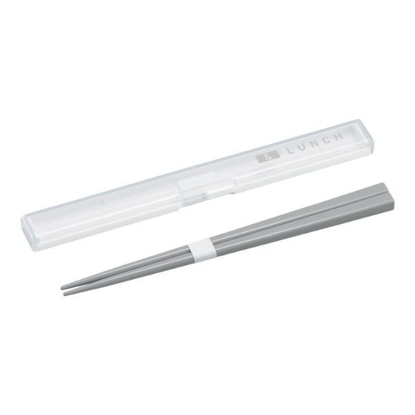 弁当小物 STOCK&LUNCH スリム箸箱セット HS-18 ホワイト 00416921 1ケース(200個(5個×40))（直送品）