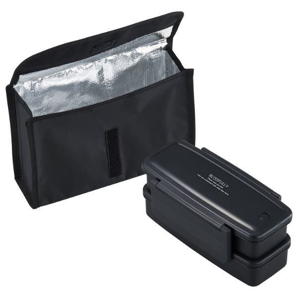弁当容器 ブリスフリー ランチボックス二段保冷ケース付 BLW-12HE 00417029 1ケース(30個(5個×6))（直送品）