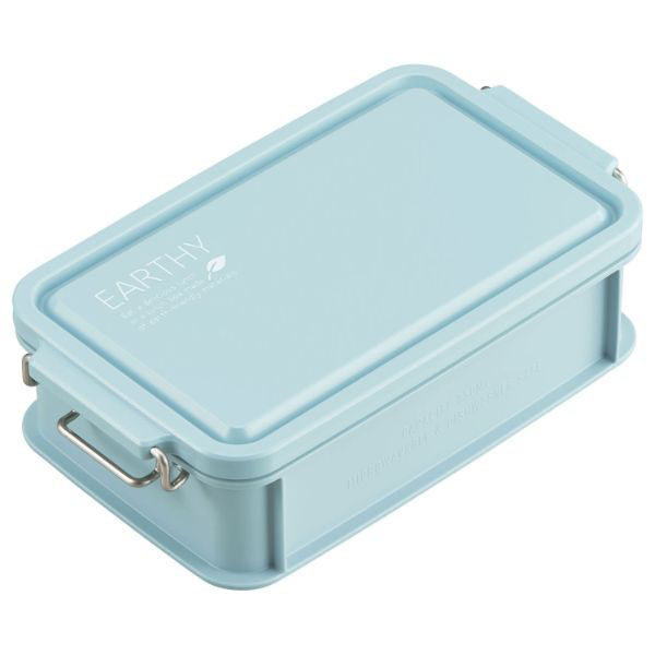 弁当容器 EARTHY コンテナランチボックス(仕切付) CNT-750 ミントグリーン 00417213 1ケース(30個(5個×6))（直送品）