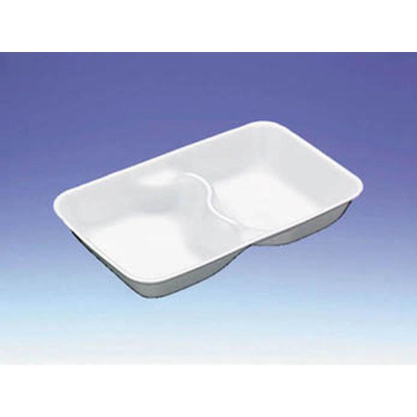 デンカポリマー 発泡トレー GQ-23二つ仕切り 00441911 1ケース(1300個(50個×26))（直送品）