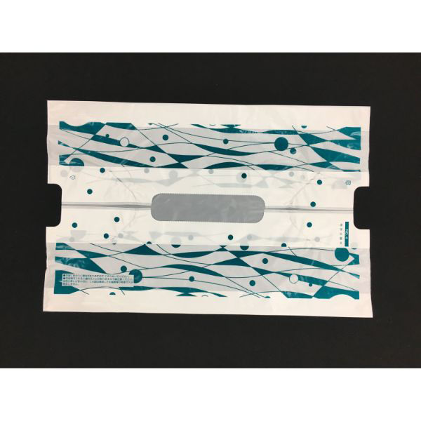 まつもと合成 レジ袋 バンバンバッグ No.7 波柄 00485331 1ケース(1000個(100個×10))（直送品）