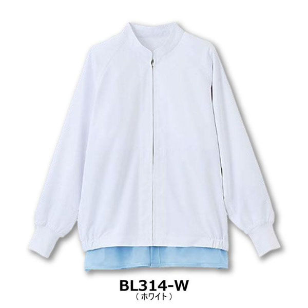 サンユニフォーム 白衣 長袖ジャンパー(ホワイト)6L 004-BL314-W-6L 1点（直送品）