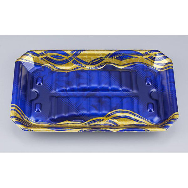 シーピー化成 鮮魚トレー 匠筏30-18-26A 静波紺 005301861A860 1ケース(600個(50個×12))（直送品）