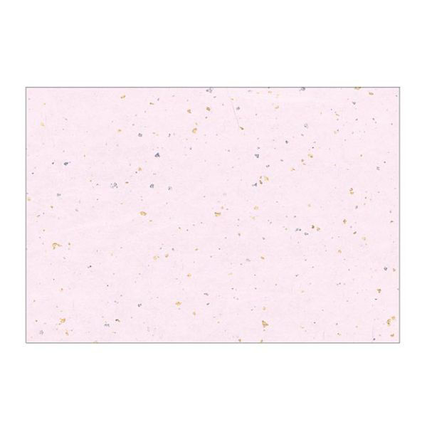 カミイソ産商 テーブルマット 尺3寸 No.327 金銀昇龍紙 桃 00530432 1袋(100個)（直送品）