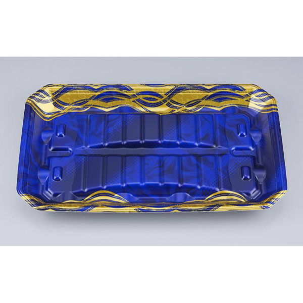 シーピー化成 鮮魚トレー 匠筏33-20-26A 静波紺 005332061A860 1ケース(400個(50個×8))（直送品）