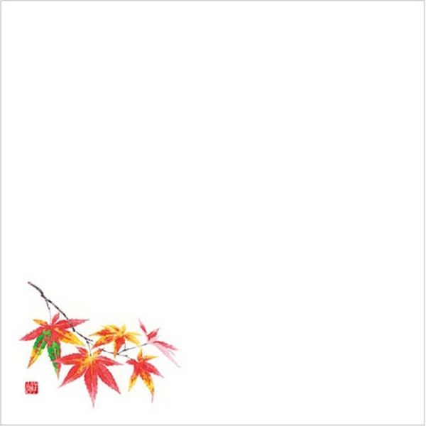 カミイソ産商 敷紙 耐油天紙 5寸 No.0042 紅葉 00534705 1袋(100個)（直送品）