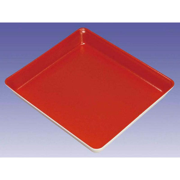 デンカポリマー クリーンケース30-35(中)中皿赤E 00600226 1ケース(400個(50個×8))（直送品）