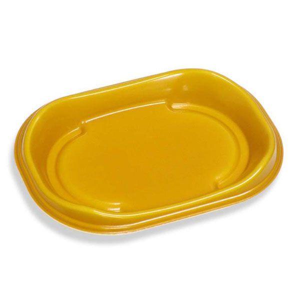 デンカポリマー 軽食容器 D’sプラスPR23-16 黄 00605830 1ケース(600個(50個×12))（直送品）