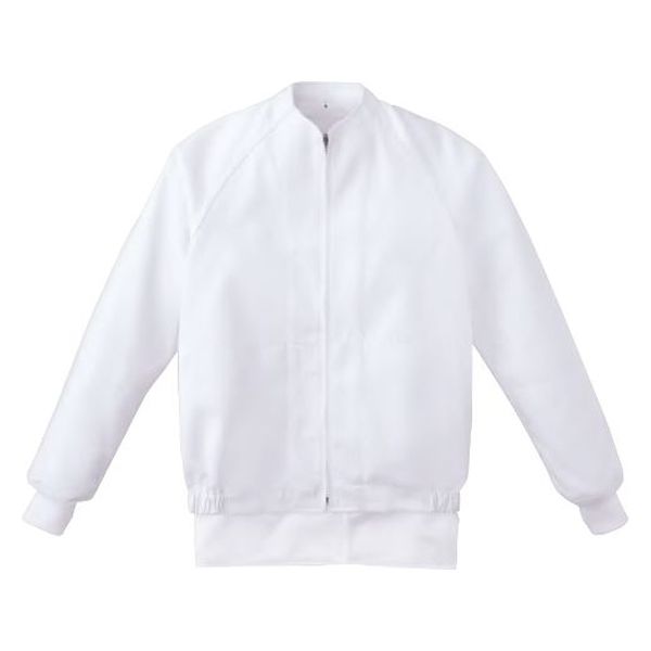 サンユニフォーム 白衣 KZN406-50ジャンパー白 S 00611517 1点（直送品）