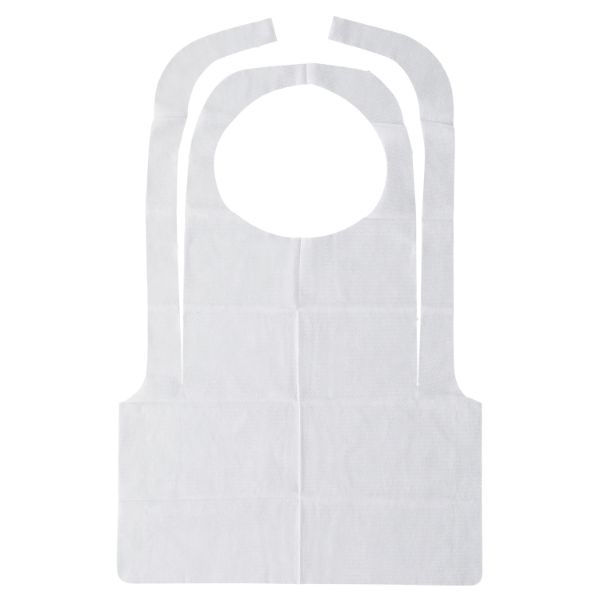 メディテックジャパン 使い捨てエプロン 紐付バーベキューエプロン
