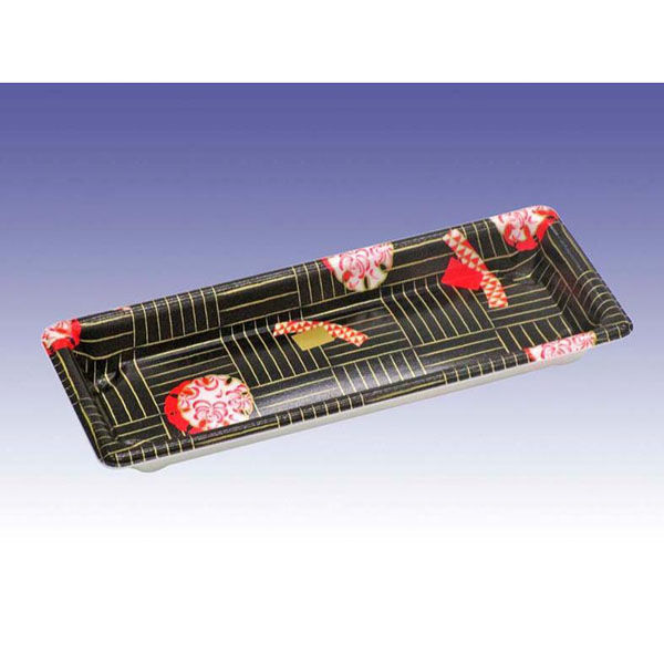 デンカポリマー 寿司容器 寿司盛R巻本体鈴花(黒) 00643974 1ケース(1800個(50個×36))（直送品）