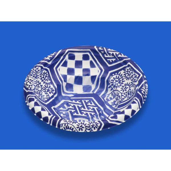 デンカポリマー どんぶり容器 趣き丼30本体六角市松 00649782 1ケース(900個(50個×18))（直送品）