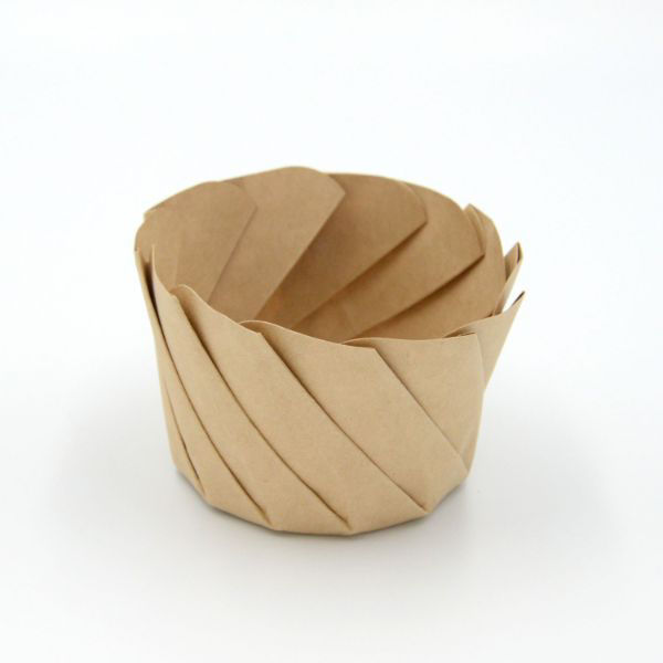 シンメイ デリボックス おりがみカップ 小 茶 00661874 1袋(20個)（直送品）