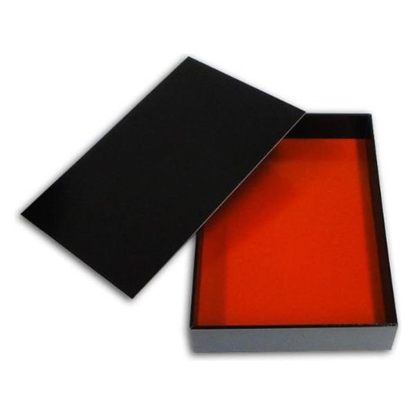 アライ 折箱 KRM-15 黒漆 紙蓋付 00670777 1ケース(120個(10個×12))（直送品）