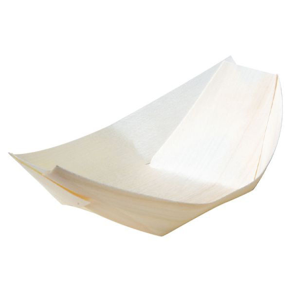 アサヒグリーン 木舟 ポプラ舟皿5号 5025 00696729 1ケース(2000個(50個×40))（直送品）