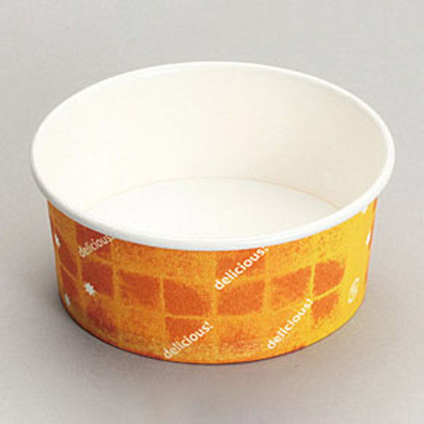 東洋アルミエコープロダクツ 紙トレー K8091A2紙コップ丸96浅 オレンジ 00705508 1ケース(1500個(100個×15))（直送品）