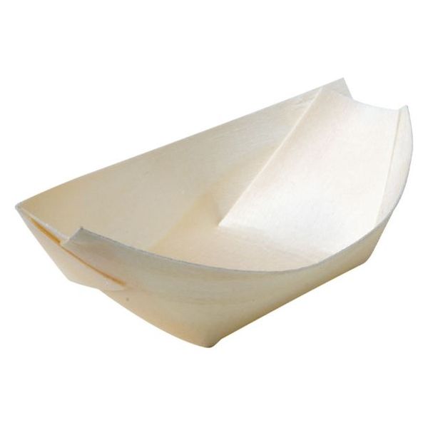 アサヒグリーン 木舟 ポプラ舟皿4号 5024 00709746 1ケース(3000個(60個×50))（直送品）