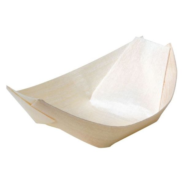 アサヒグリーン 木舟 ポプラ舟皿3号 5023 00709745 1ケース(3000個(50個×60))（直送品）