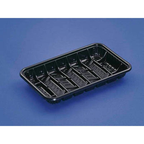 デンカポリマー 透明トレー TQ-51黒HI 00755315 1ケース(3000個(100個×30))（直送品）