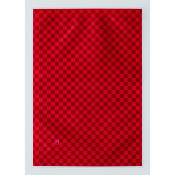 ベリーパック 真空袋 ナイロン印刷規格三方袋VR3格子柄赤 00759043 1ケース(3000個(100個×30))（直送品）