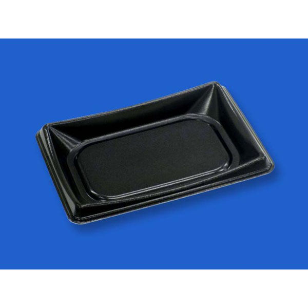 デンカポリマー 軽食容器 D’sプラスP23-16 黒 00760396 1ケース(600個(50個×12))（直送品）